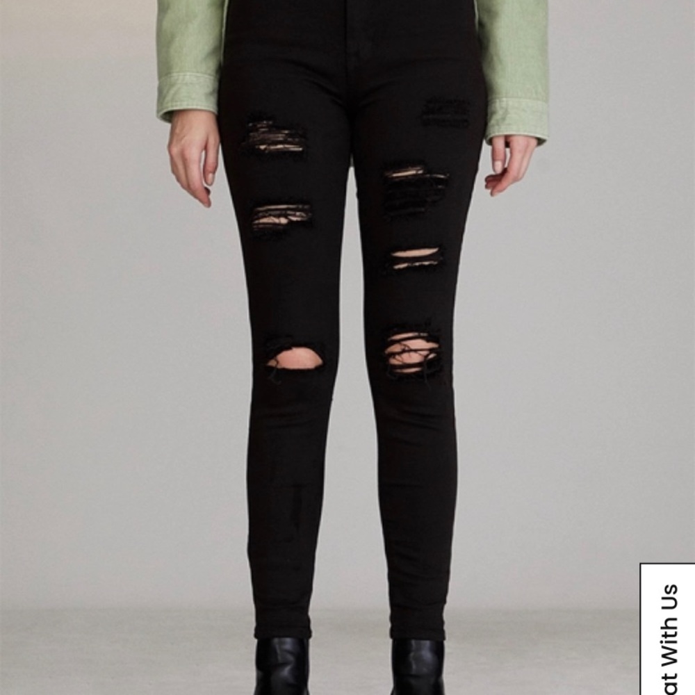 pacsun high rise ripped jeggings